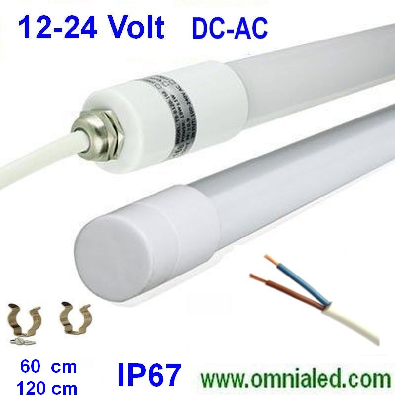 Led Tube Waterproof 120 cm 18W 12v 24V IP67